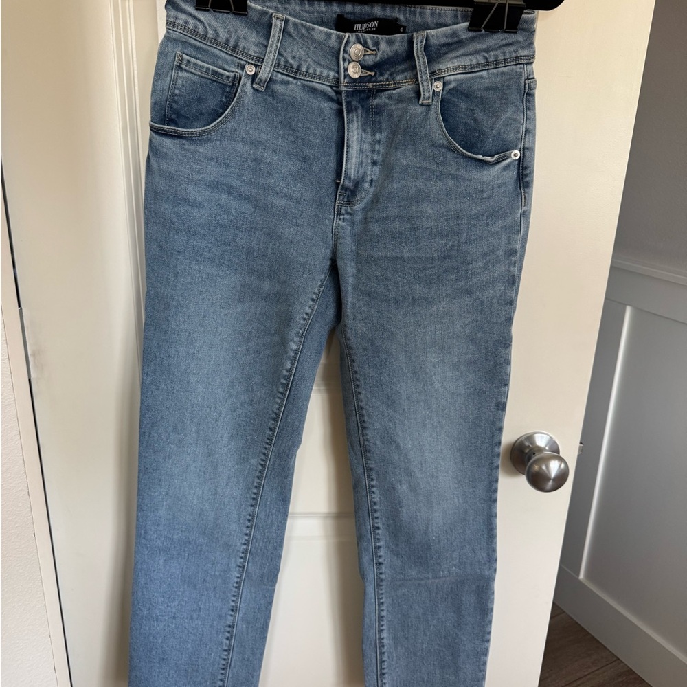 Hudson Jeans Light Blue Straight Leg Denim